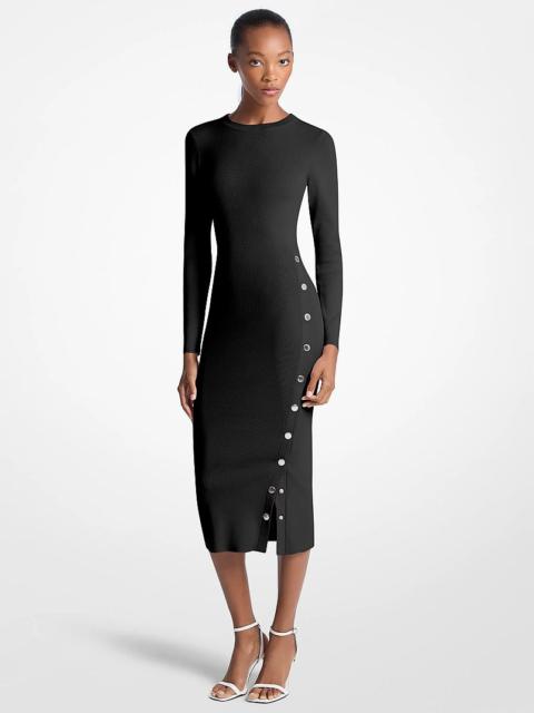 MICHAEL KORS Viscose Blend Snap Dress