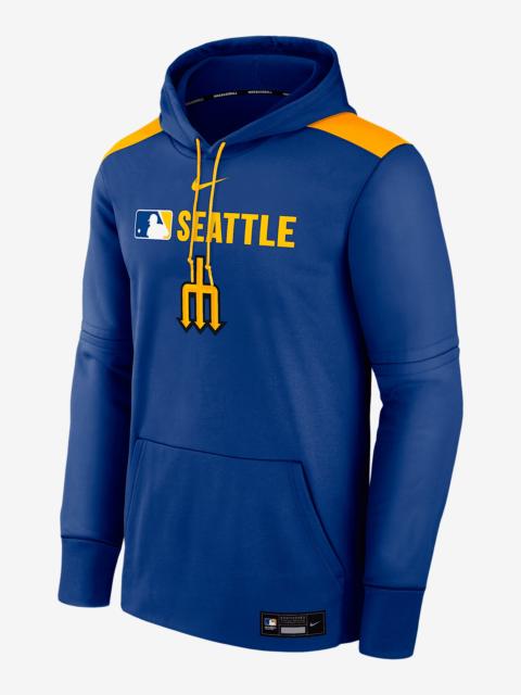 Nike Seattle Mariners Authentic Collection City Connect Men's Nike Therma MLB Pullover Hoodie
