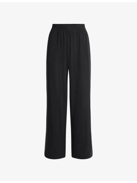 SKIMS Wide-Leg Cotton-Jersey Trousers