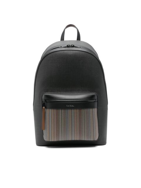 Paul Smith Signature Stripe-detail backpack