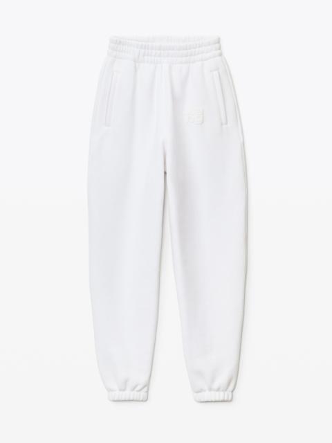 Alexander Wang PUFF LOGO SWEATPANT IN STRUCTURED TERRY