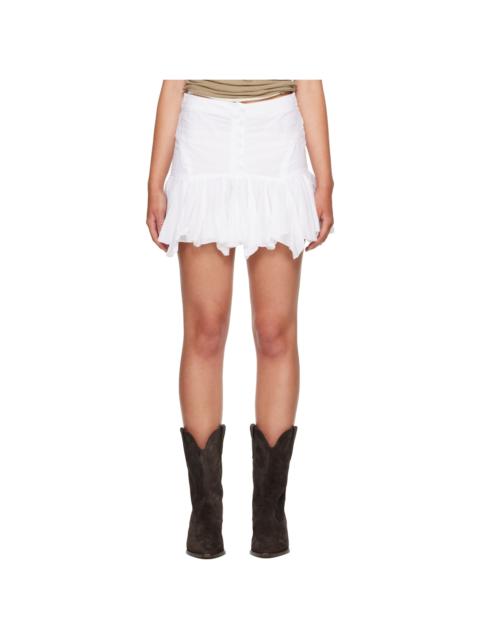 Isabel Marant Étoile White Daneen Miniskirt