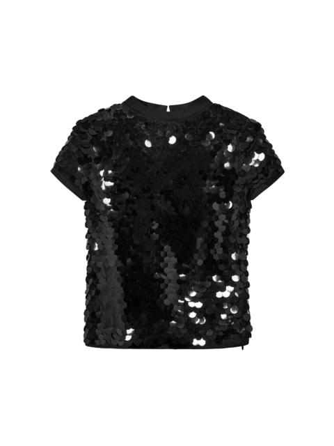 Paris Georgia Mermaid Sequined Top black
