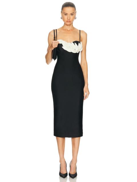 PatBO Selene Mesh Midi Dress