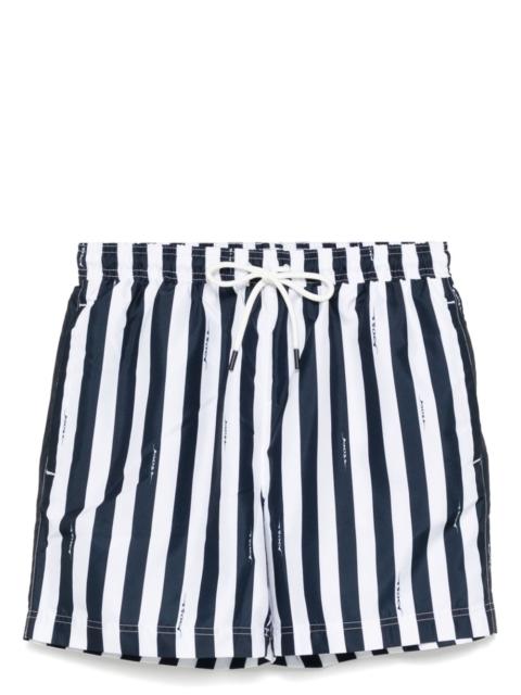 BOSS striped swim shorts