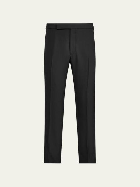 Ralph Lauren Men's Gregory Wool Barathea Tapered Tuxedo Pants