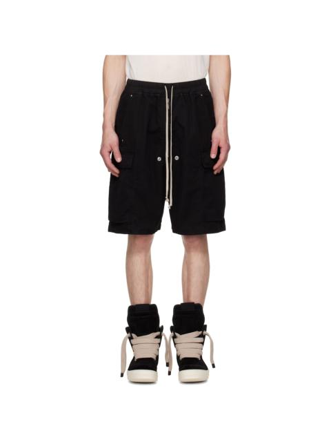 Rick Owens DRKSHDW Black Tower Cargobela Shorts