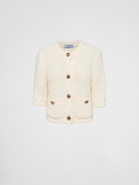 Prada Bouclé mohair cardigan