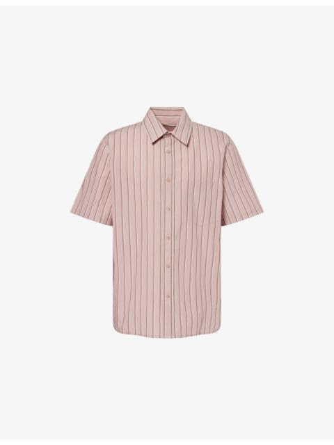 SIMKHAI Deacon Striped Cotton Shirt