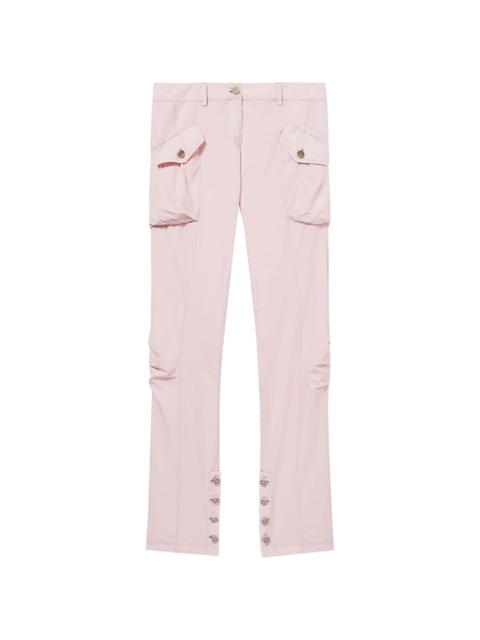 Toile cotton-silk blend cargo trousers