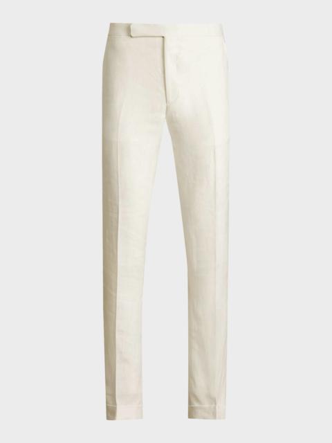 Ralph Lauren Gregory Hand-Tailored Linen Trousers