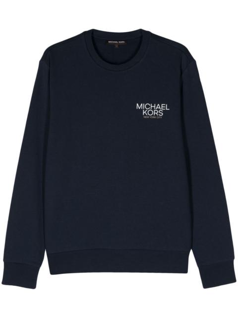 MICHAEL KORS logo-appliqué knitted sweatshirt