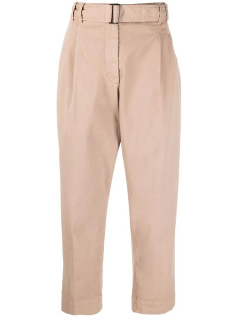 Brunello Cucinelli belted straight-leg chinos