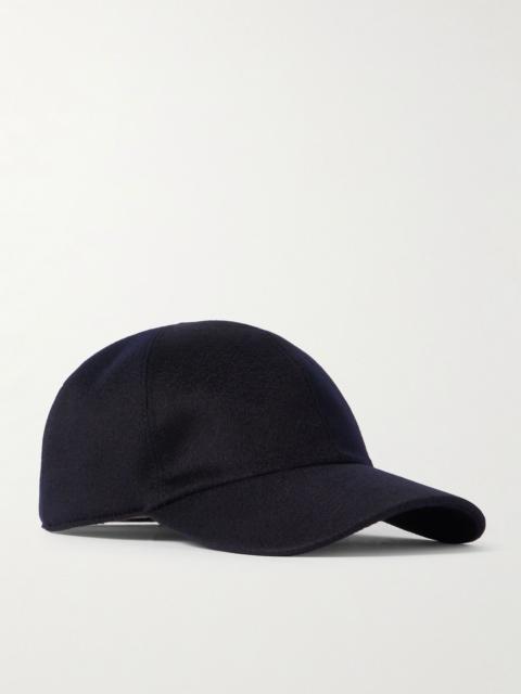 Loro Piana Ivy Cashmere Baseball Cap Blue