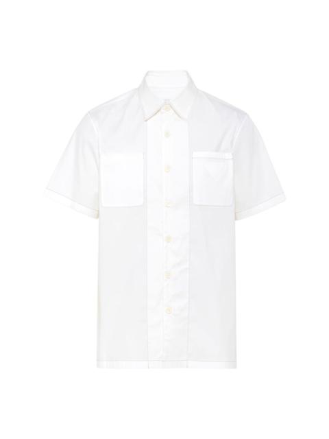 Prada triangle-logo short-sleeve shirt