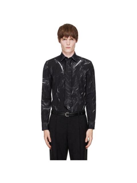 EGONLAB Black Shoulder Pads Shirt
