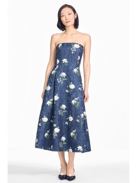 SACHIN & BABI SHAY DRESS - ALABASTER NOCTURNE FLORAL