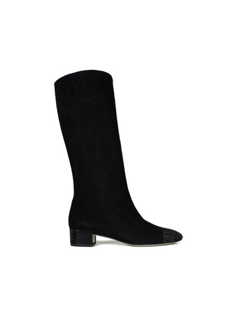 RENE CAOVILLA slitter-embellishment boots