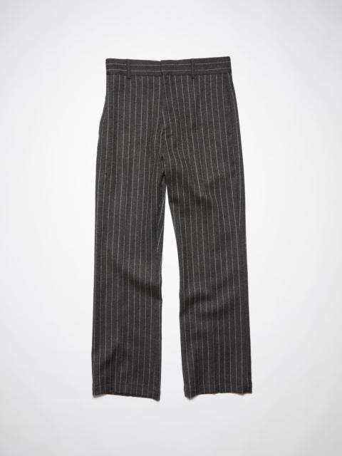 Acne Studios Pinstripes wool-blend tailored trousers - Dark grey