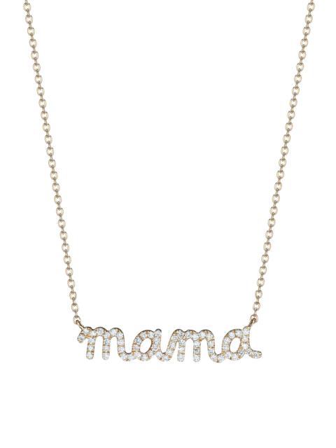 SYDNEY EVAN Women's 14K Yellow Gold & Diamond Mama Necklace - Gold