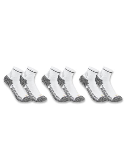 Carhartt Carhartt Force® Midweight Quarter Sock 3-Pack