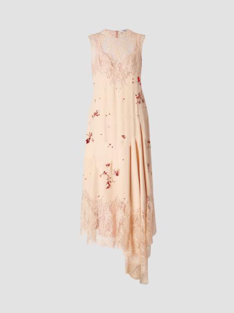 EMBROIDERED LACE SLIP DRESS