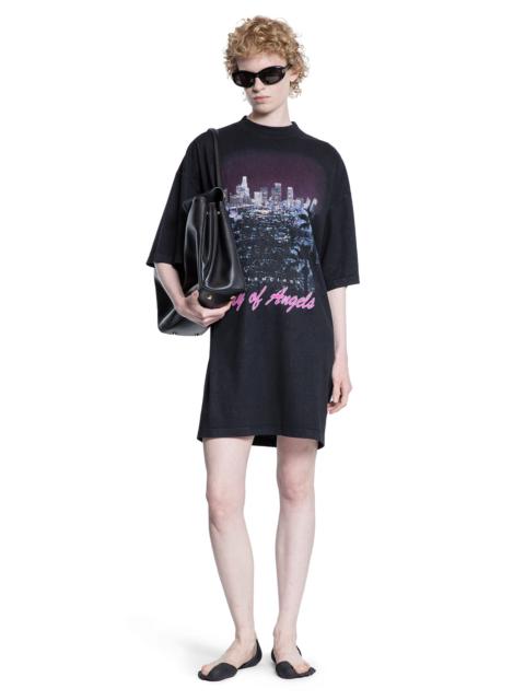 BALENCIAGA City of Angels Patched Dress | labelsfashion