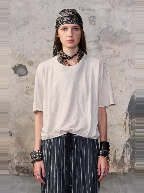 R13 GATHERED HEM T