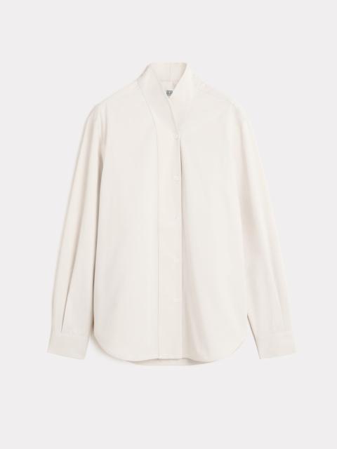 Overlay cotton shirt snow