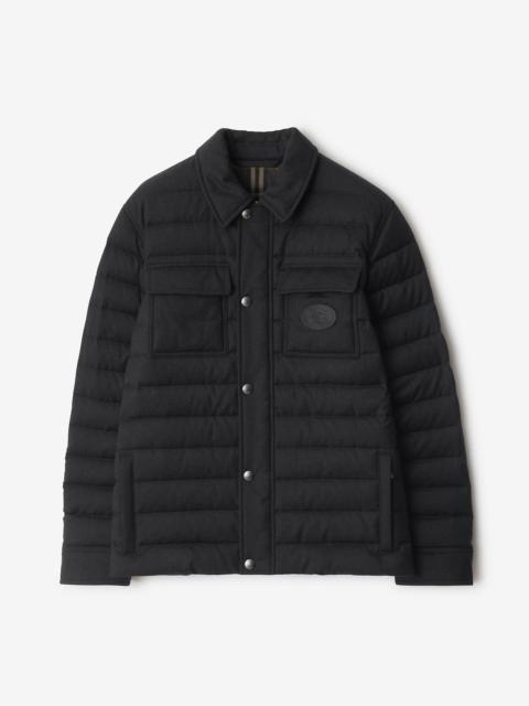 Wool Flannel Padded Overshirt
