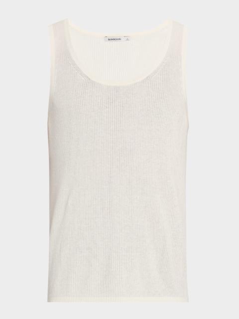 SIMKHAI Men's Ribbed Tank Top