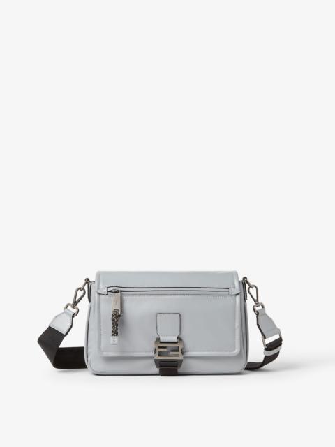 FENDI Fendi Flux Messenger Light gray leather bag