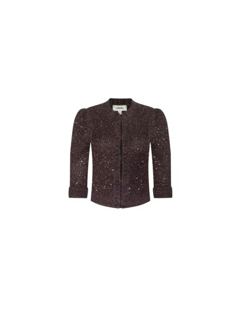 L'AGENCE Thistle Sequined Cardigan