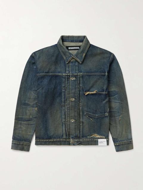 NEIGHBORHOOD Savage Denim Type-1 Jacket Mod Black | HAVEN