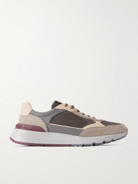 Brunello Cucinelli Leather and Suede Sneakers