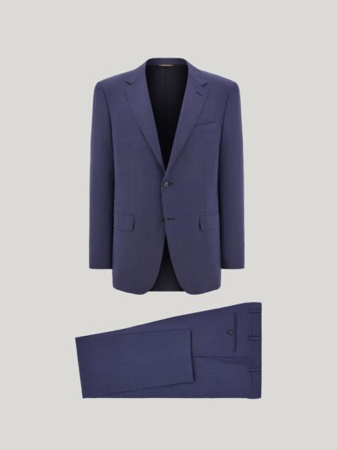 Canali BLUE IMPECCABILE PURE WOOL REGULAR-FIT SUIT WITH MICROSTRUCTURE
