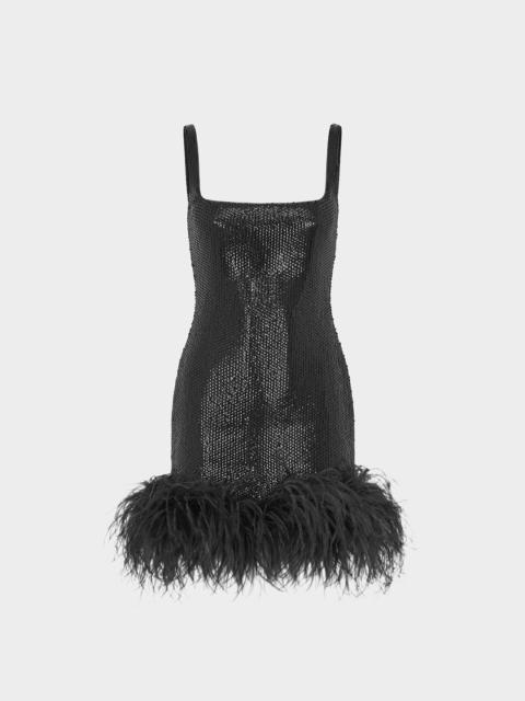 16ARLINGTON SIOR MINI DRESS IN DIAMOND SEQUIN