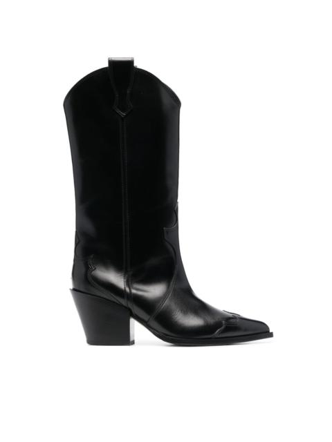 Aeyde Ariel 65mm leather boots
