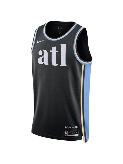 Nike NBA Atlanta Hawks City Edition Swingman Jersey 23 "Black" DX8523 010