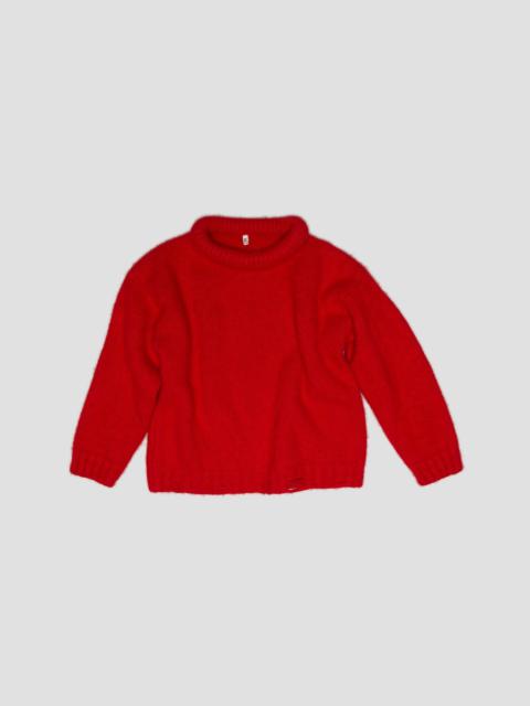 R13 SHRUNKEN CREWNECK - RED