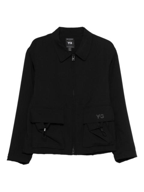 Y-3 logo-print bomber jacket