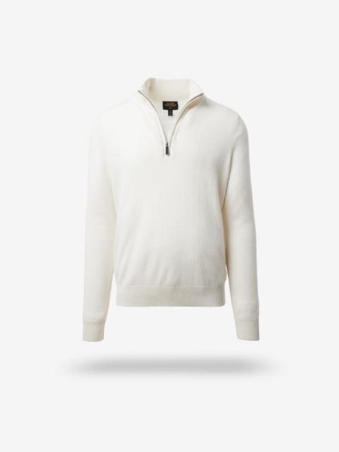 ALLEN EDMONDS Cashmere Quarter-zip Sweater
