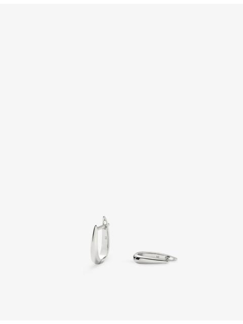 MISSOMA Claw Silver-Plated Brass Huggies Earrings