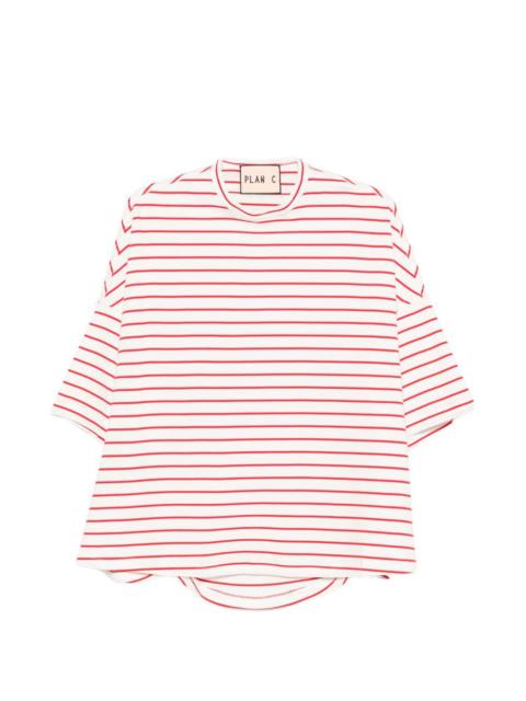 Plan C striped short-sleeve T-shirt