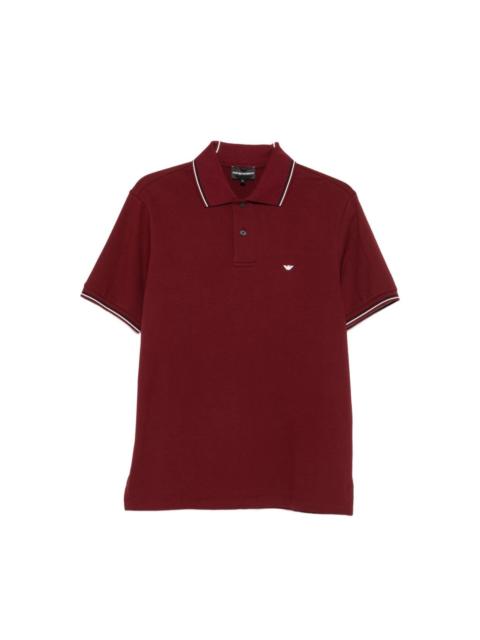 EMPORIO ARMANI Logo cotton polo shirt
