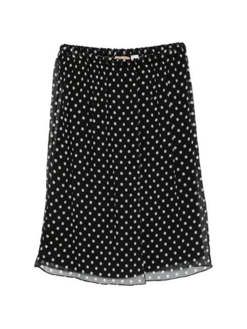N°21 elasticated-waistband mini skirt