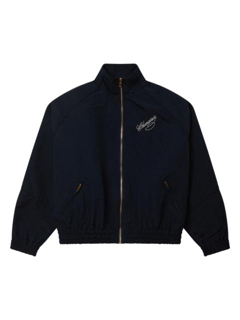 WILLY CHAVARRIA Men's Ruff Rider Zip-Front Track Jacket - Peacoat Stripe