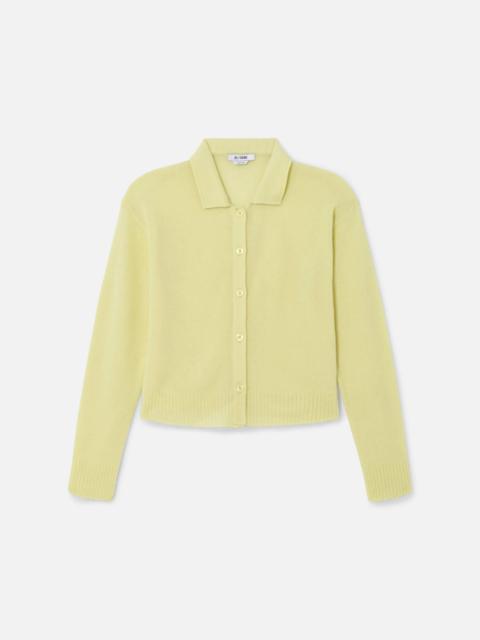 RE/DONE The Loose Polo Cardigan - Limeade