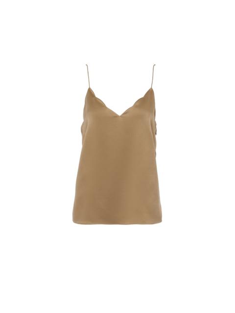 SCALLOP-EDGED SLEEVELESS TOP