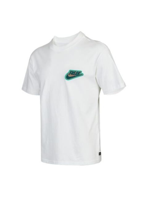 Nike 남자의 NK FREAK PREM SS 티 화이트 DJ1563-100로 나이키